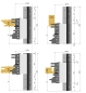 Preview: Wendeplatten-Werkzeug für Innen-Türen 170x81,3x30xZ=2 S=2 I=2